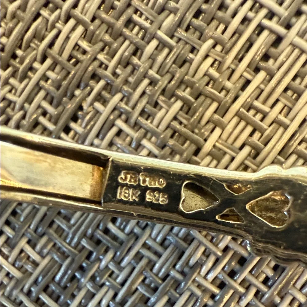 Judith Ripka Silver and Gold Bracelet with Pink Stone And Diamonds - Picture 4 of 4